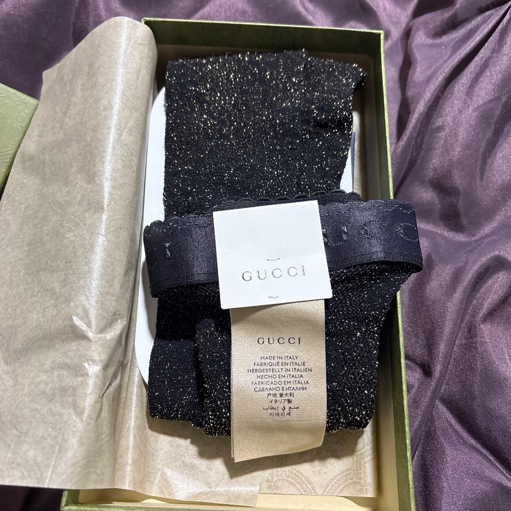 Brand New Authentic Gucci Supremelis GG Logo Tights- large